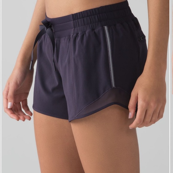 lululemon athletica Pants - Lululemon Hotty Hot Shorts (Long 4") in Black Grape Purple